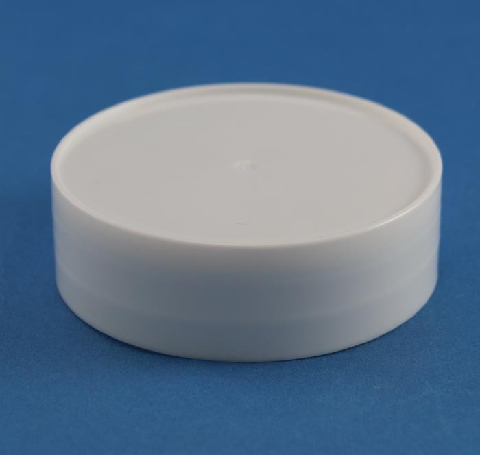 63mm White Smooth Polypropylene Cap with EPE Liner